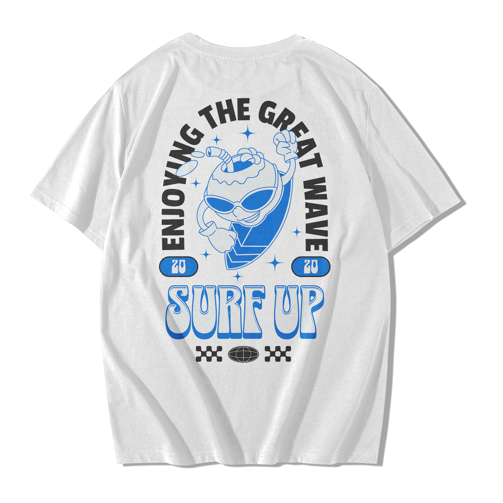 Alfaq Enjoying the Great Wave Oversized T-Shirt